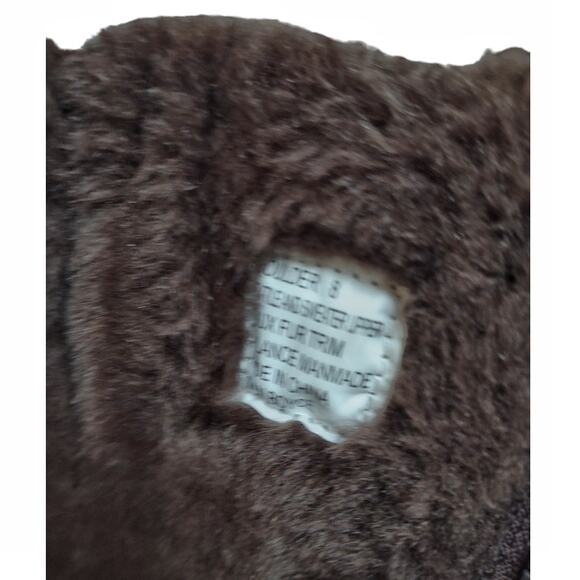 JOAN BOYCE Brown Sweater Knit Wedge Boots Size 8 w/ Gems Fall Winter Outdoors - Picture 13 of 14